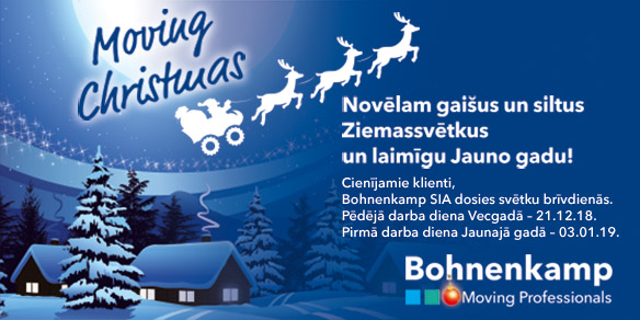 Novēlam gaišus un siltus Ziemassvētkus un laimīgu Jauno gadu!